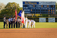 032312 - Flag Presentation at Lamar Baseball